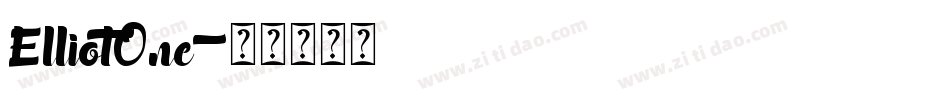 ElliotOne字体转换