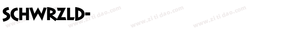SCHWRZLD字体转换