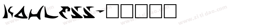 Kahless字体转换