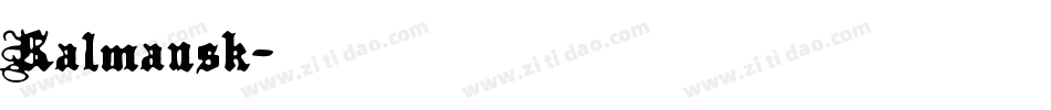 Kalmansk字体转换