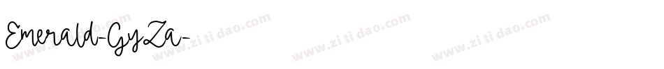 Emerald-GyZa字体转换