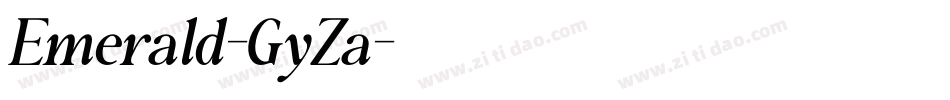 Emerald-GyZa字体转换