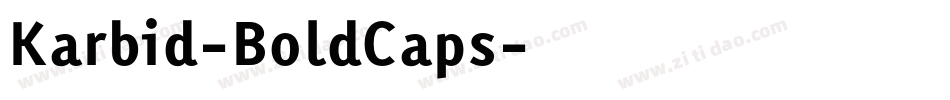 Karbid-BoldCaps字体转换