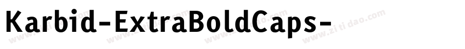 Karbid-ExtraBoldCaps字体转换