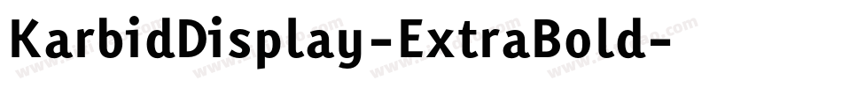 KarbidDisplay-ExtraBold字体转换