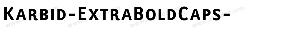 Karbid-ExtraBoldCaps字体转换