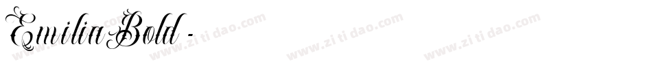 EmiliaBold字体转换