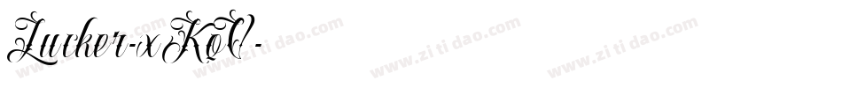 Lucker-xKqV字体转换