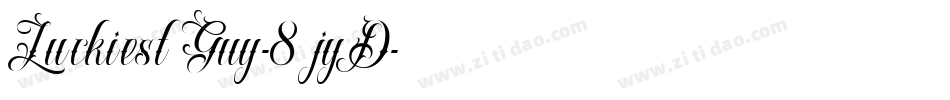 LuckiestGuy-8jyD字体转换