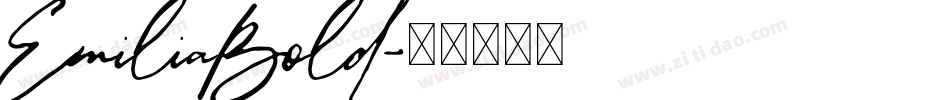 EmiliaBold字体转换