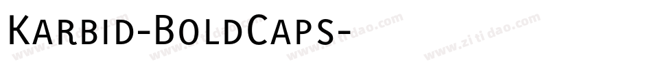 Karbid-BoldCaps字体转换