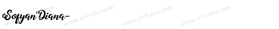 SofyanDiana字体转换