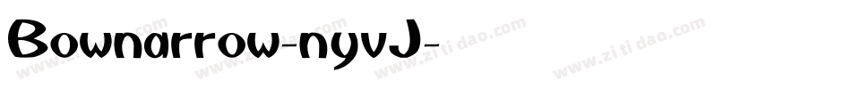 Bownarrow-nyvJ字体转换