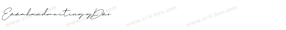 Emmahandwriting-gDm6字体转换