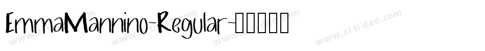 EmmaMannino-Regular字体转换