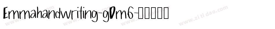 Emmahandwriting-gDm6字体转换