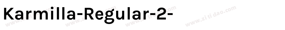 Karmilla-Regular-2字体转换