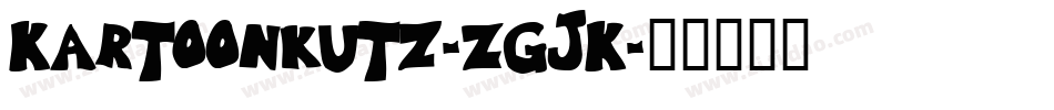 Kartoonkutz-ZGjK字体转换