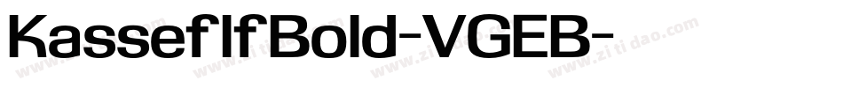 KasseflfBold-VGEB字体转换