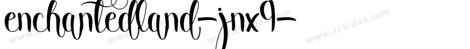 EnchantedLand-jnX9字体转换