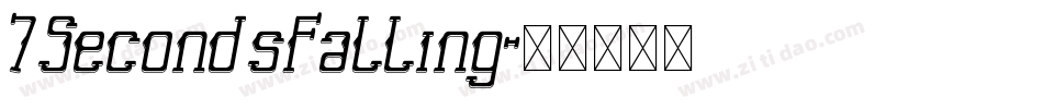 7SecondsFalling字体转换