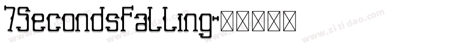 7SecondsFalling字体转换