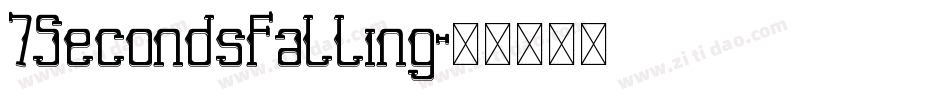 7SecondsFalling字体转换