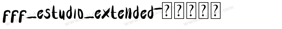 fff_estudio_extended字体转换