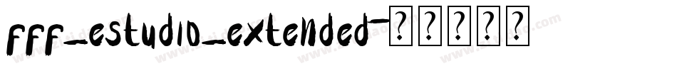 fff_estudio_extended字体转换