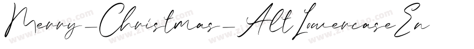 Merry_Christmas_AltLowercaseEnding-Regular字体转换
