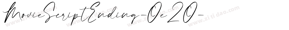 MovieScriptEnding-Oe2O字体转换