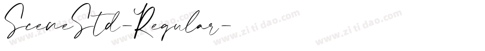 SceneStd-Regular字体转换