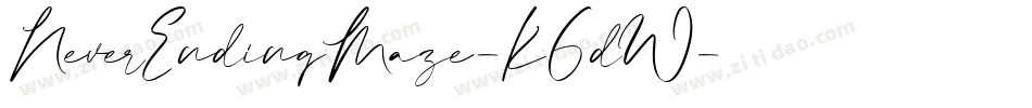 NeverEndingMaze-K6dW字体转换