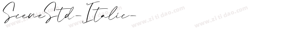 SceneStd-Italic字体转换