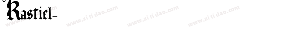Kastiel字体转换