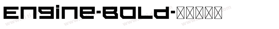 Engine-Bold字体转换