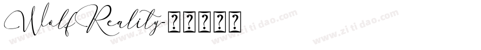 WolfReality字体转换
