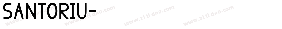 Santoriu字体转换