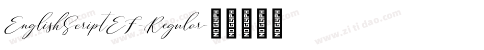 EnglishScriptEF-Regular字体转换