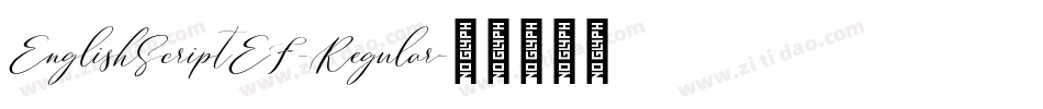 EnglishScriptEF-Regular字体转换