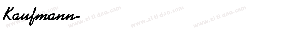 Kaufmann字体转换