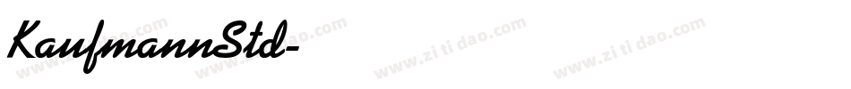 KaufmannStd字体转换