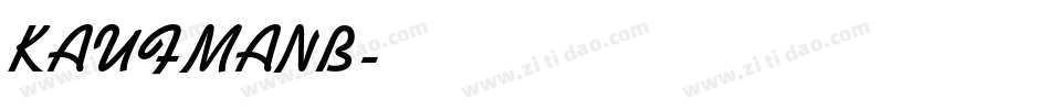 KAUFMANB字体转换