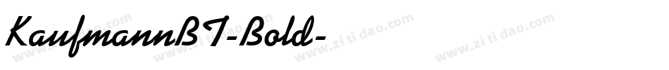 KaufmannBT-Bold字体转换