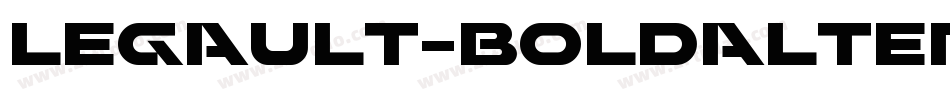 Legault-BoldAlternates字体转换