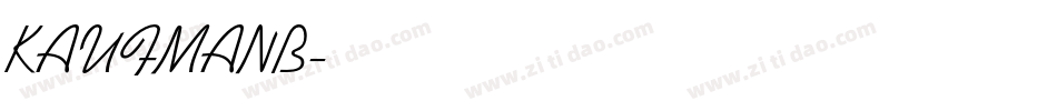 KAUFMANB字体转换