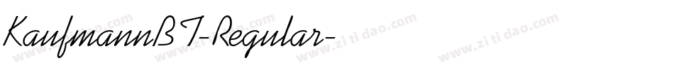 KaufmannBT-Regular字体转换