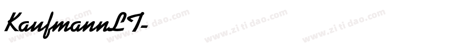 KaufmannLT字体转换