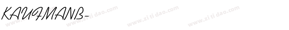 KAUFMANB字体转换