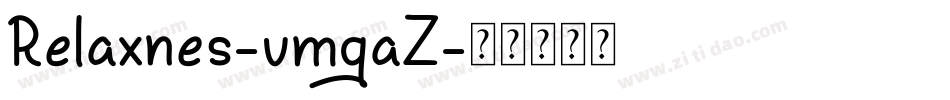 Relaxnes-vmgaZ字体转换
